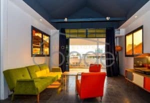 2-bedroom apartment with large balcony for rent BKK 2 central Phnom Penh