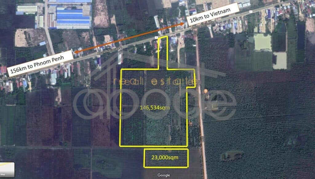 Land for sale National Road 1 Cambodia