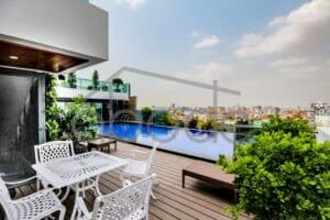 Comfortable 1 bedroom serviced apartment with swimming pool and gym for rent Toul Kork (TK)