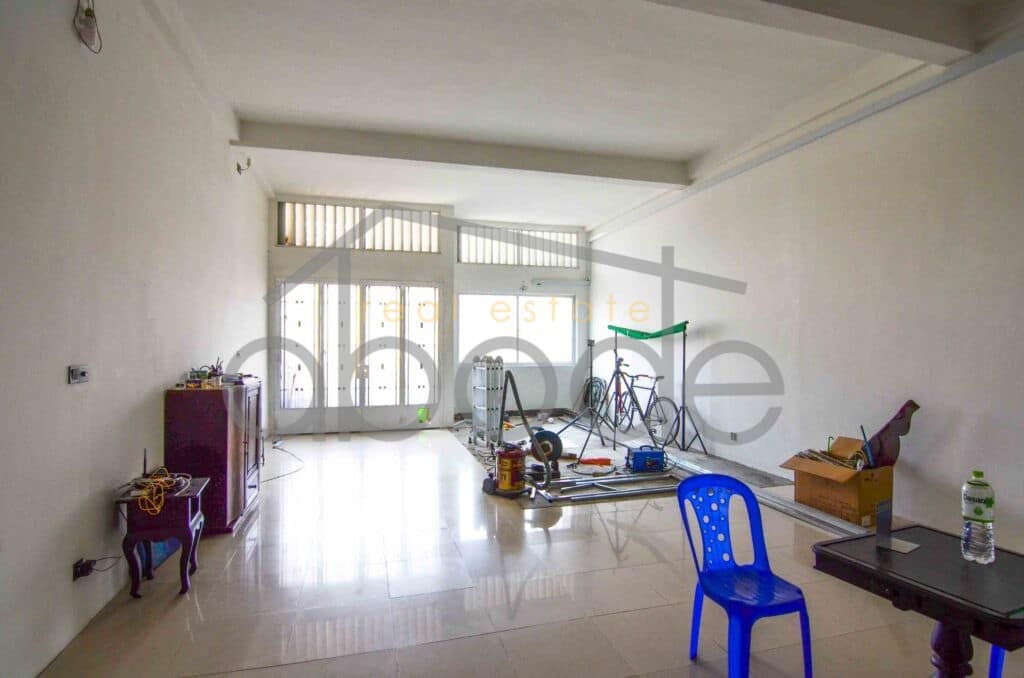 Riverside shophouse apartment under renovation for sale Daun Penh