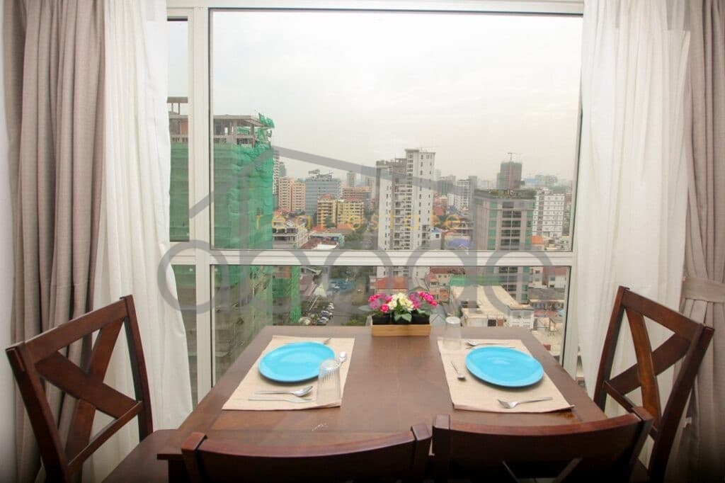 Luxury 1 bedroom condo great views for rent | BKK 1 central Phnom Penh