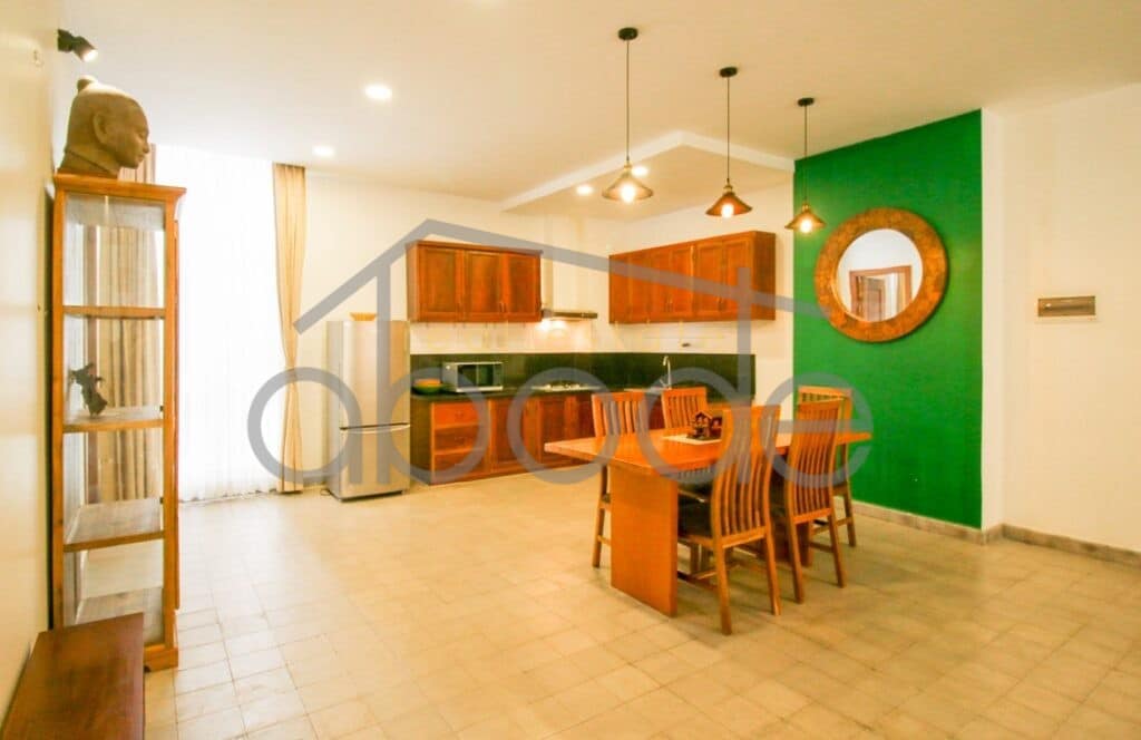Beautiful modern Khmer 2 bedroom apartment for rent BKK 1 central Phnom Penh