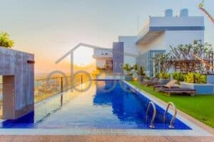 Luxury studio apartment pool and gym for rent Russian Market