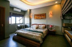Rare Khmer fusion 2-bedroom apartment for rent near BKK 1 | Tonle Bassac