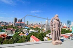 Rare Khmer fusion 2-bedroom apartment for rent near BKK 1 | Tonle Bassac