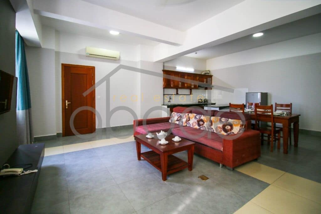 Large 1 bedroom apartment for rent Russian Market central Phnom Penh