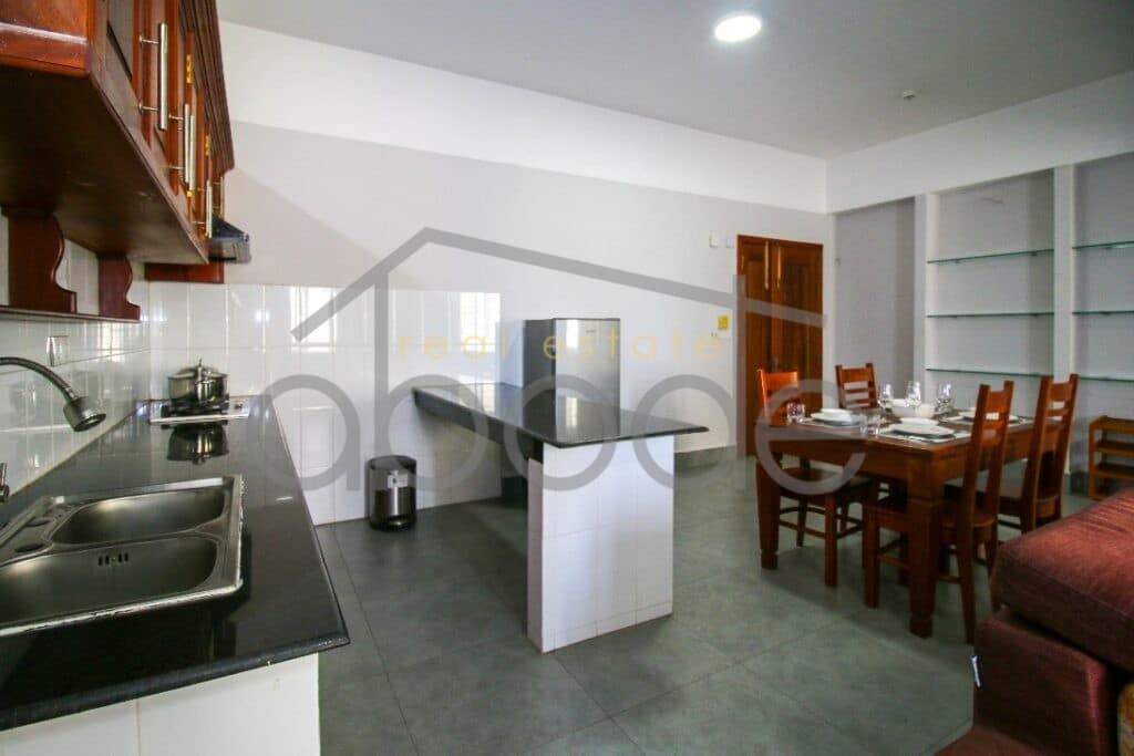 Large 1 bedroom apartment for rent Russian Market central Phnom Penh