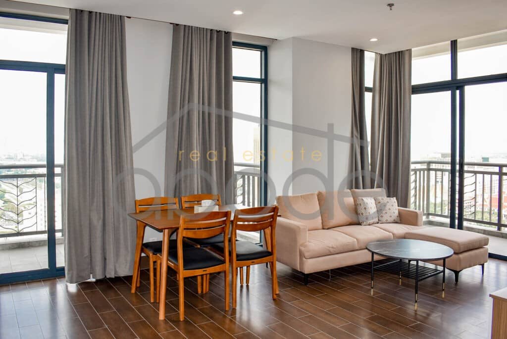 2-bedroom apartment for rent Bassac Lane central Phnom Penh