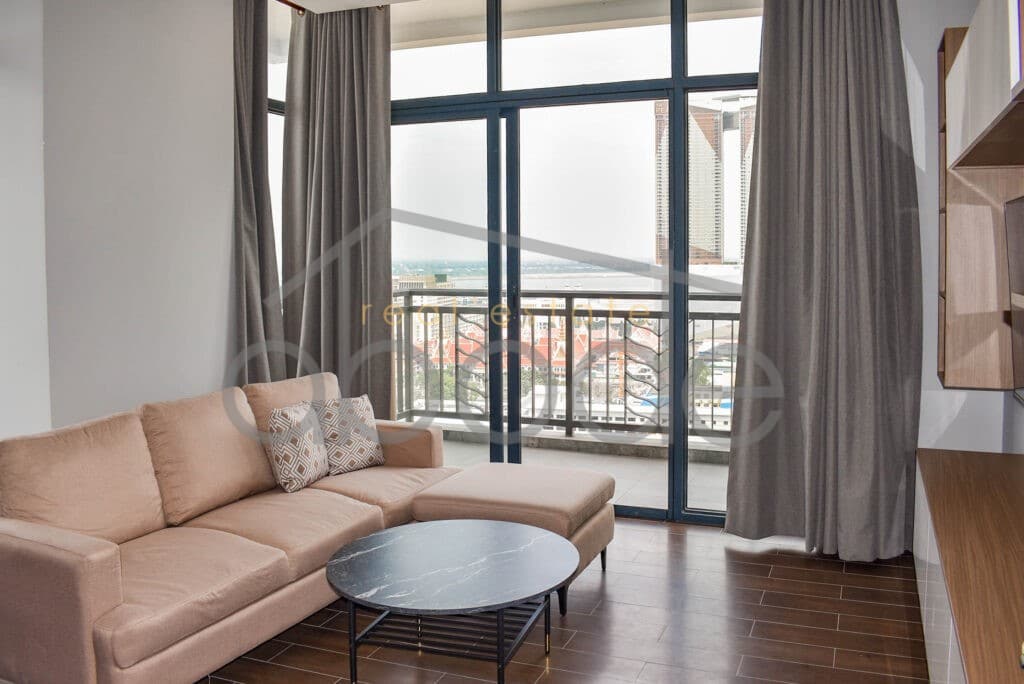 2-bedroom apartment for rent Bassac Lane central Phnom Penh