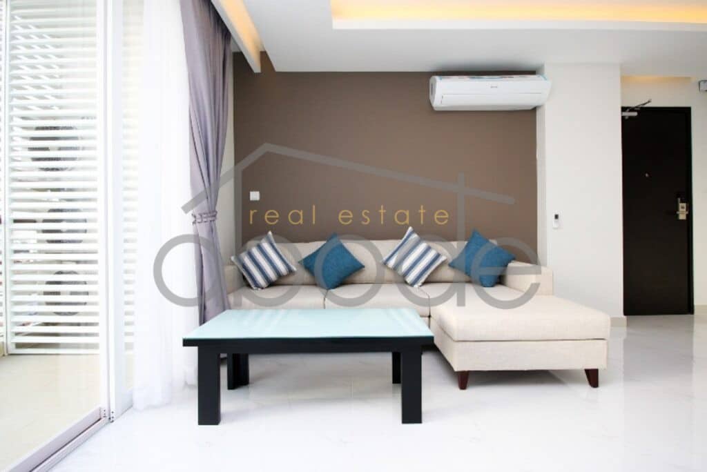 Stylish 2 bedroom luxury city condo for rent BKK 1 central Phnom Penh