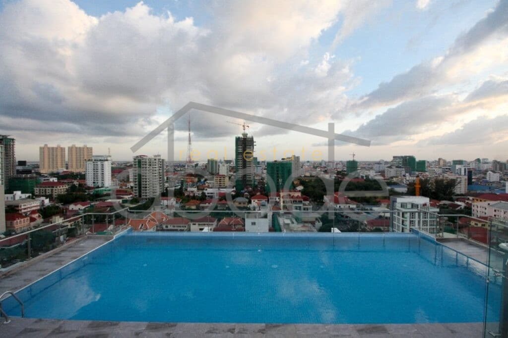 Stylish 2 bedroom luxury city condo for rent BKK 1 central Phnom Penh