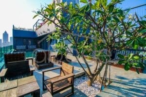 3-bedroom penthouse apartment for rent near Bassac Lane