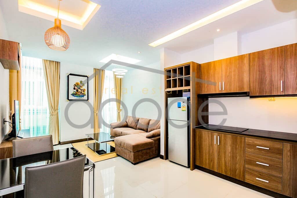 1 bedroom serviced apartment swimming pool for rent Toul Kork