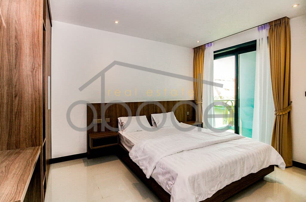 1 bedroom serviced apartment swimming pool for rent Toul Kork