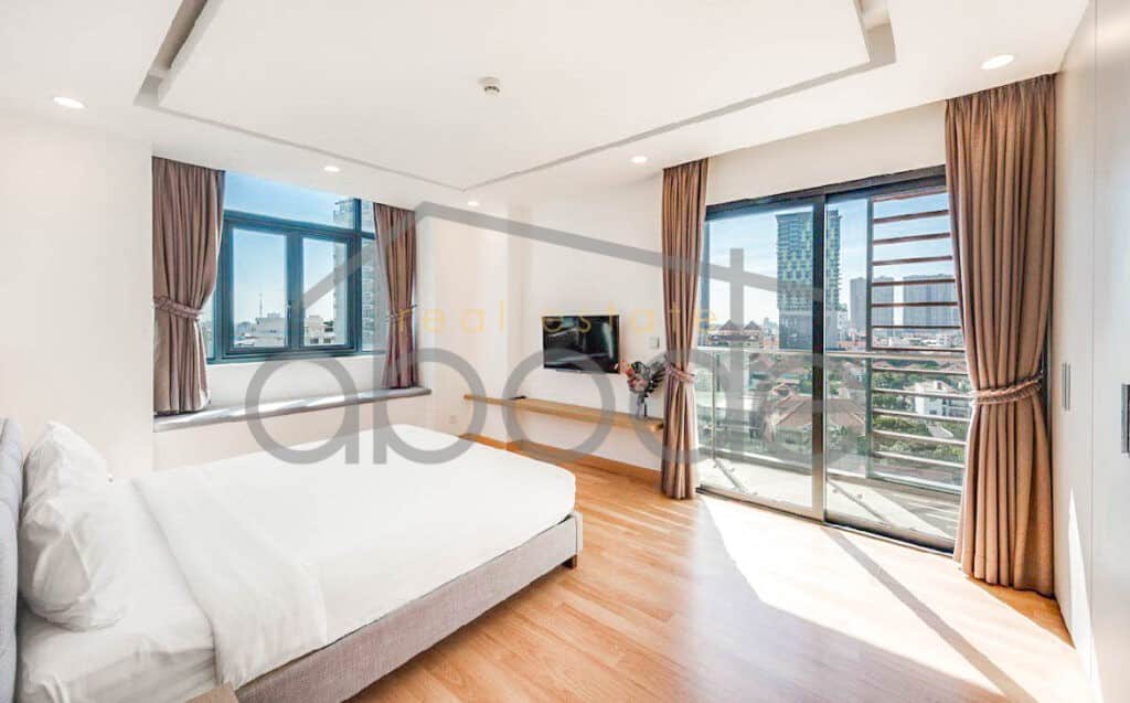 2 bedroom serviced apartment for rent Tonle Bassac