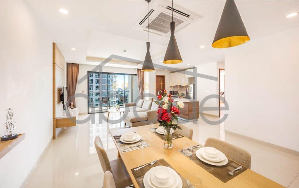 2 bedroom serviced apartment for rent Tonle Bassac