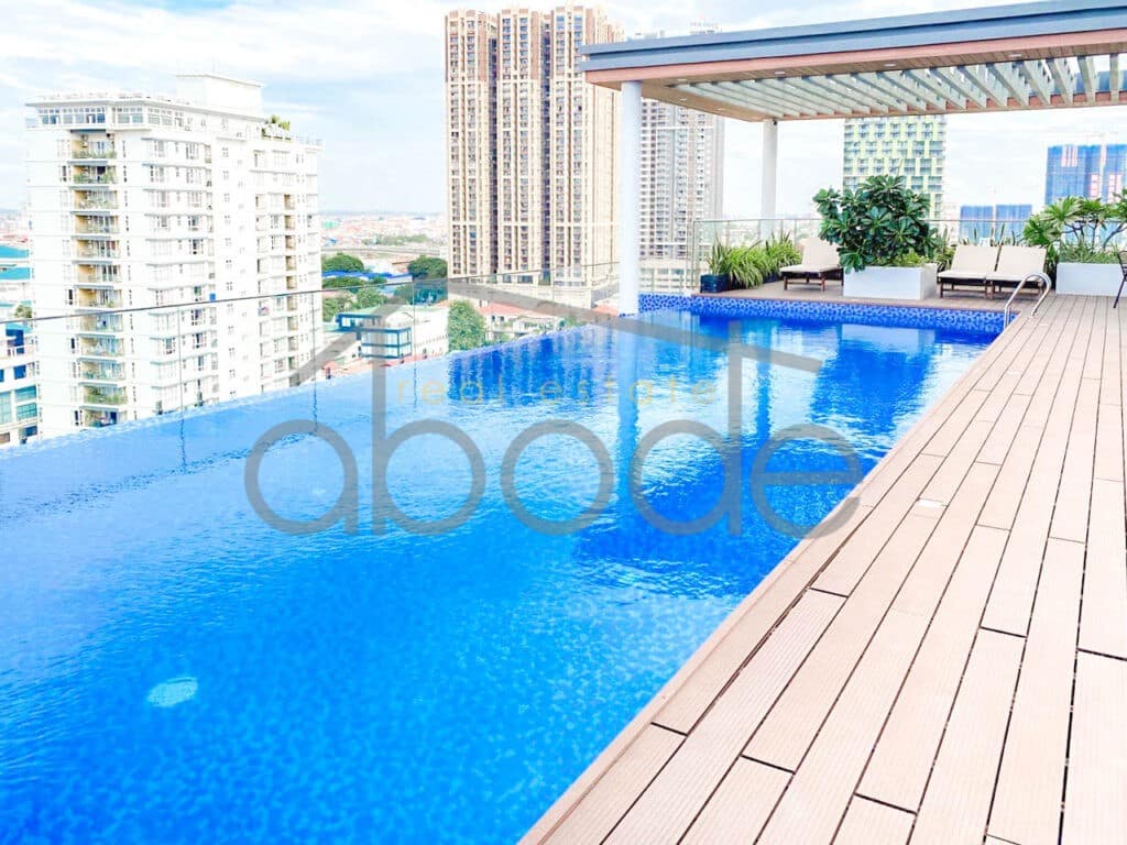 2 bedroom serviced apartment for rent Tonle Bassac