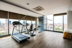 1 bedroom serviced apartment swimming pool for rent Toul Kork