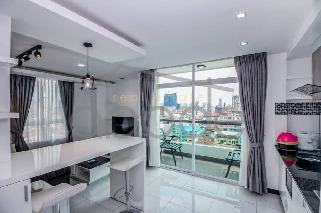 Luxury 2 bedroom serviced apartment for rent BKK 3 central Phnom Penh