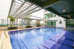 Luxury 2 bedroom serviced apartment for rent BKK 3 central Phnom Penh