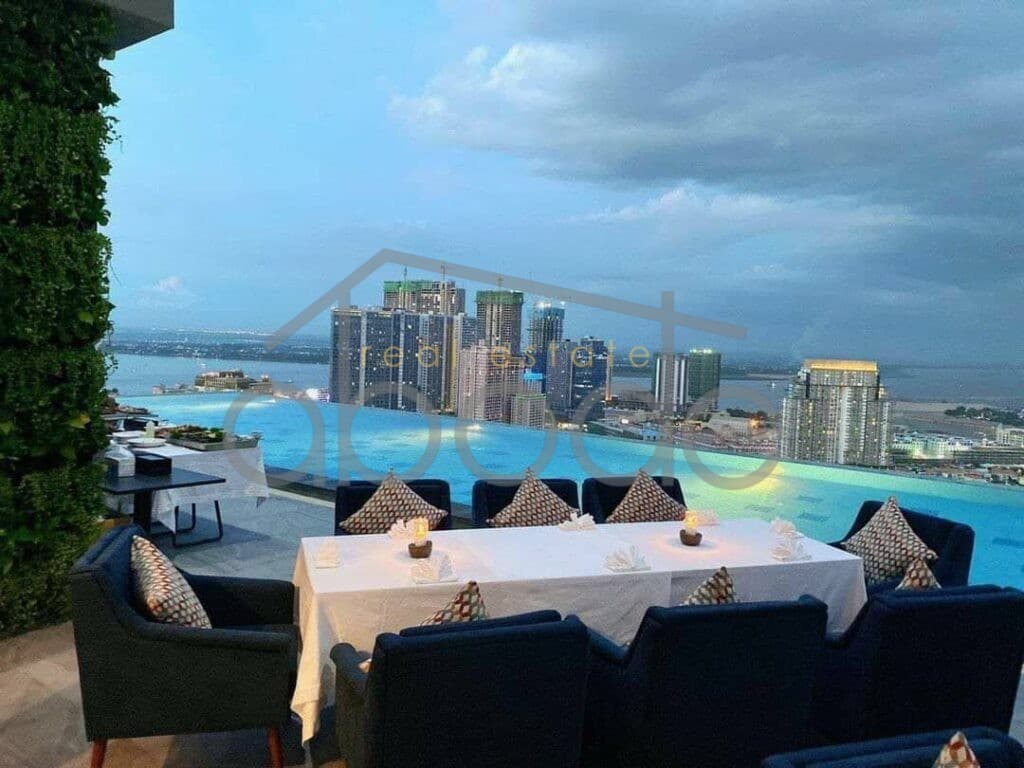 studio apartment for rent swimming pool tonle bassac