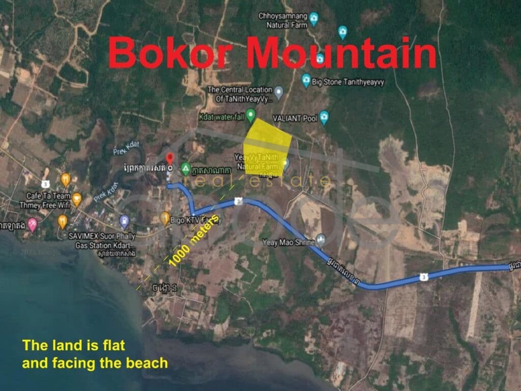 7.4 hectare block of land for sale Mount Bokor Kampot