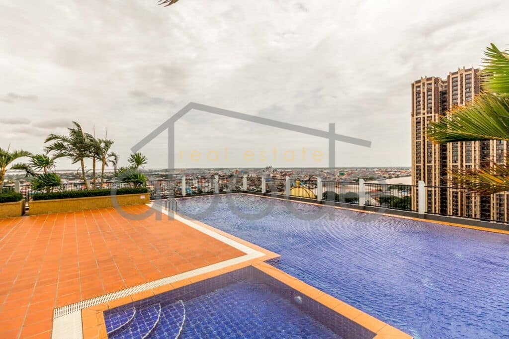 Large 1 bedroom apartment Aeon Mall for rent Tonle Bassac