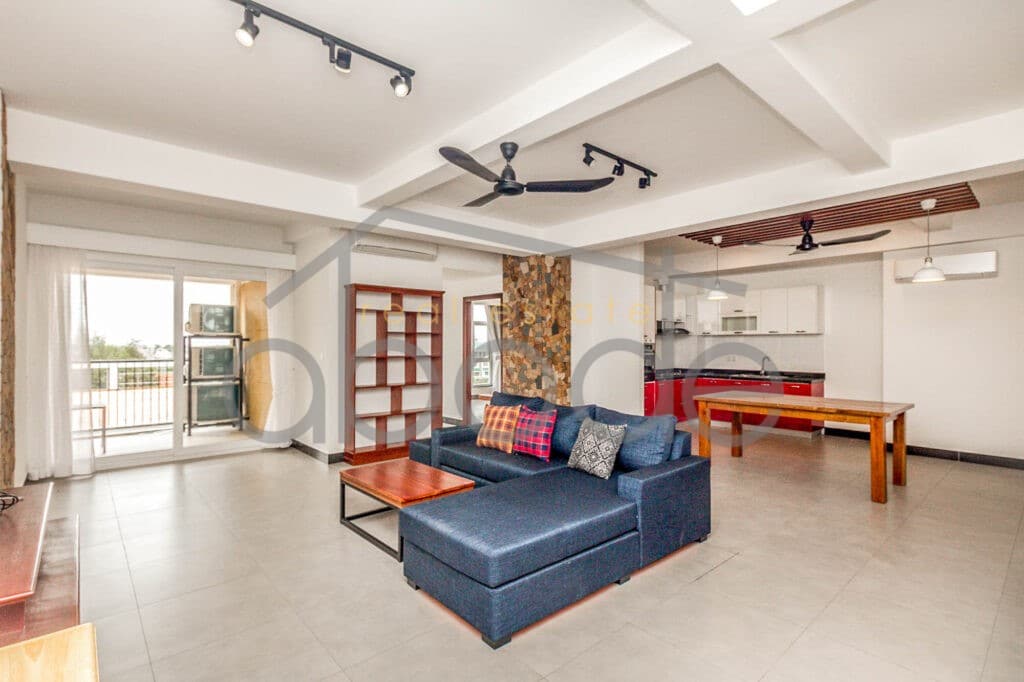 Large 1 bedroom apartment Aeon Mall for rent Tonle Bassac