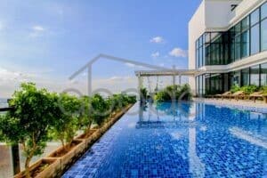 3-bedroom penthouse apartment for rent central Phnom Penh