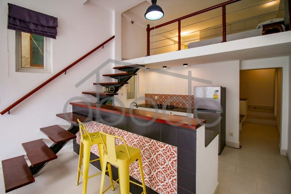 1 bedroom apartment for rent Riverside Daun Penh
