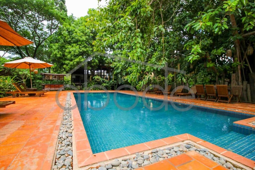 Luxury colonial hotel for sale Chhlong Kratie Province