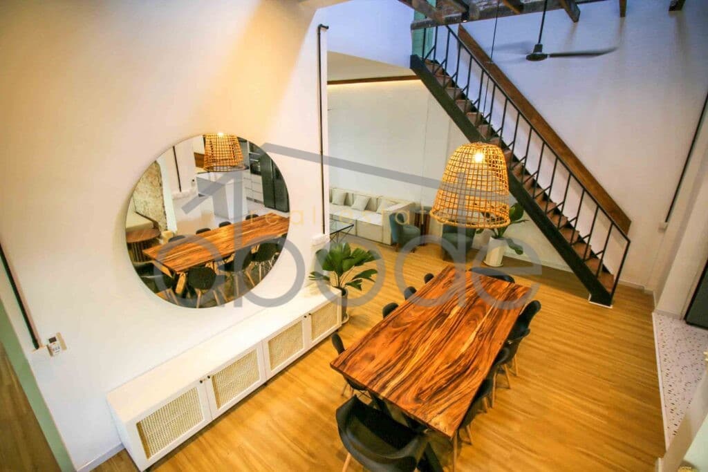 Renovated Modern Colonial style 4 bedroom apartment for rent Daun Penh