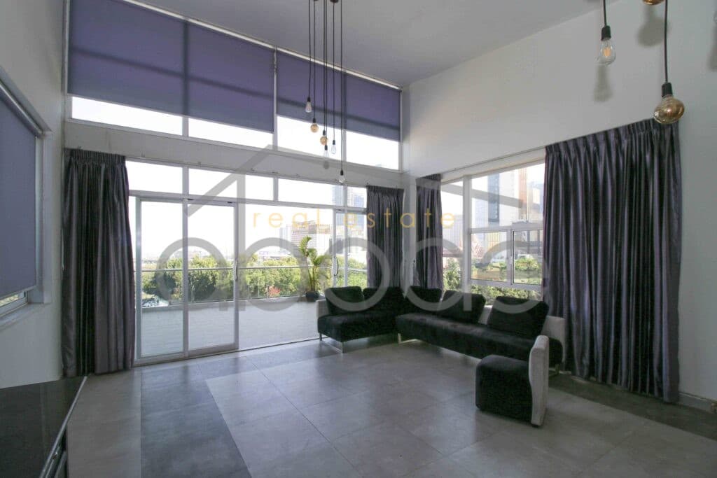 Penthouse apartment river views for rent Bassac Lane
