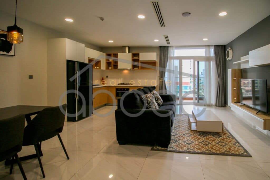 1 bedroom serviced apartment for rent BKK 2 central Phnom Penh