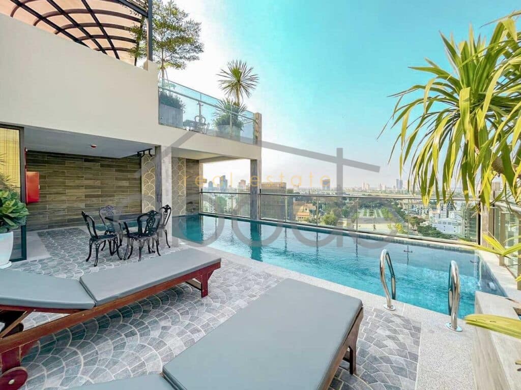 3 bedroom apartment for rent Bassac Lane central Phnom Penh