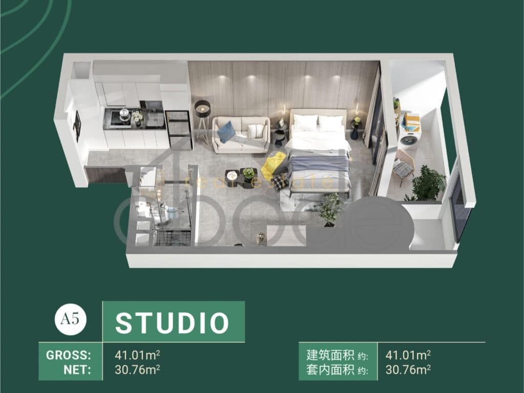 Studio apartment for sale BKK 1 central Phnom Penh