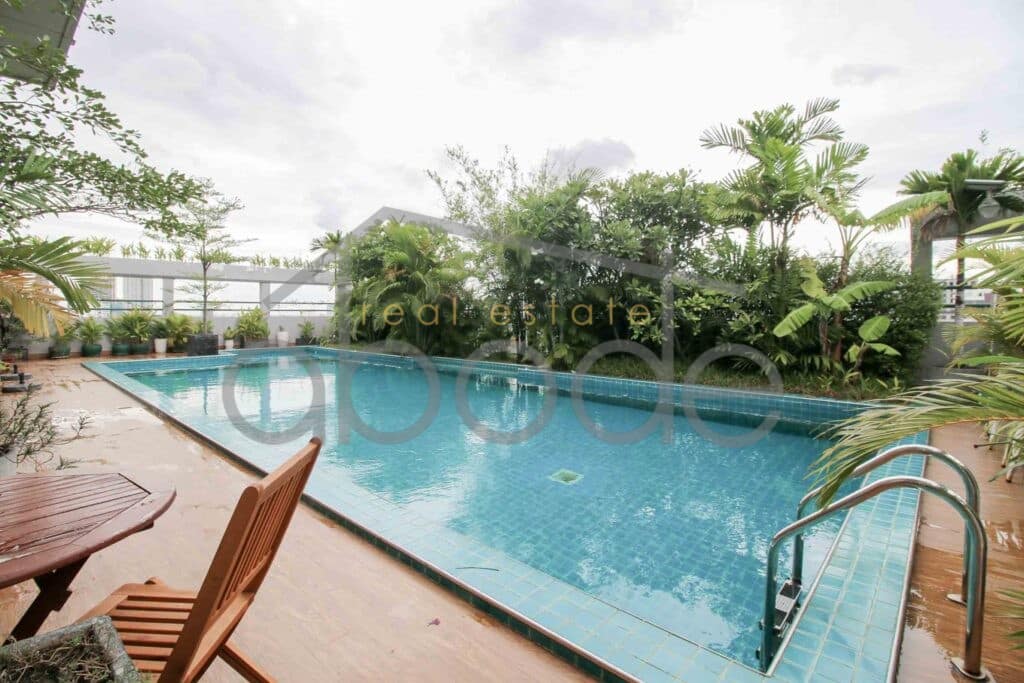 2 bedroom serviced apartment for rent BKK 1 Phnom Penh