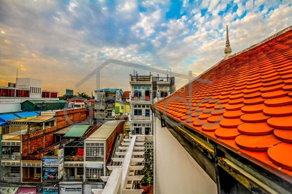 Large 2 bedroom apartment roof terrace for sale Daun Penh