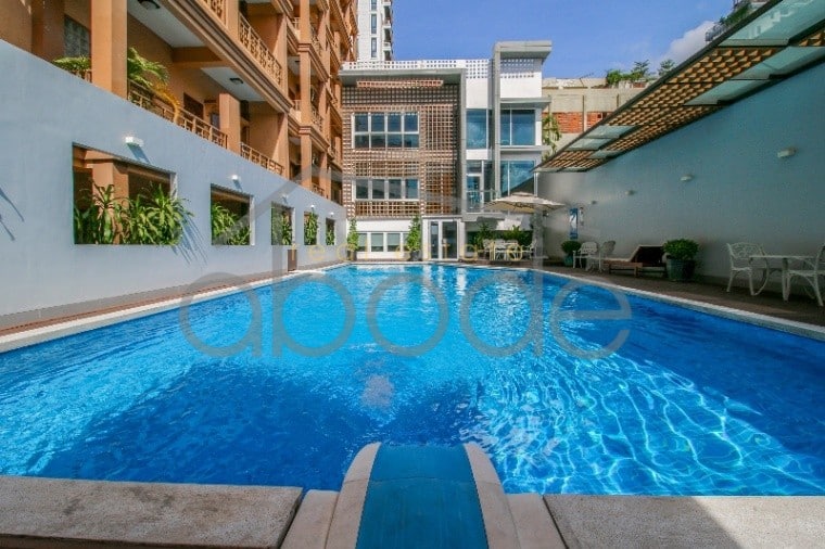 2 bedroom large serviced apartment BKK 1 for rent