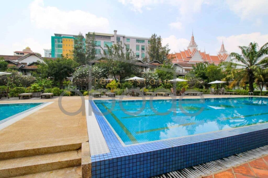 2 bedroom colonial apartment for rent Tonle Bassac