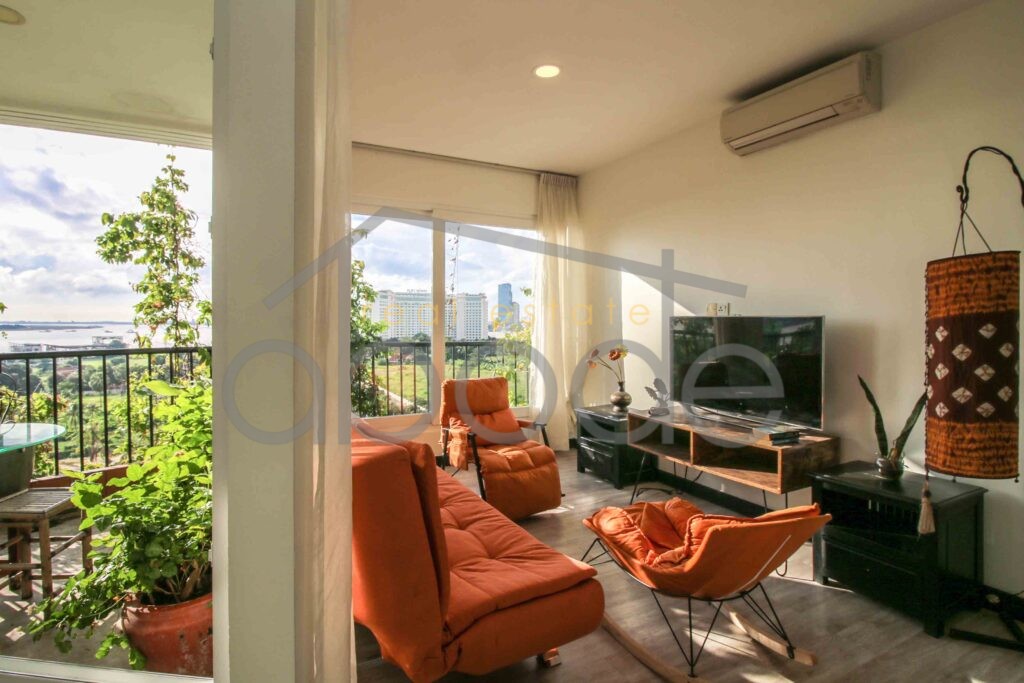 penthouse apartment for rent Chroy Changvar Phnom Penh