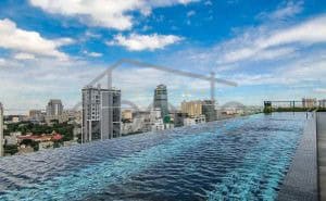 penthouse apartment for rent BKK1 central Phnom Penh