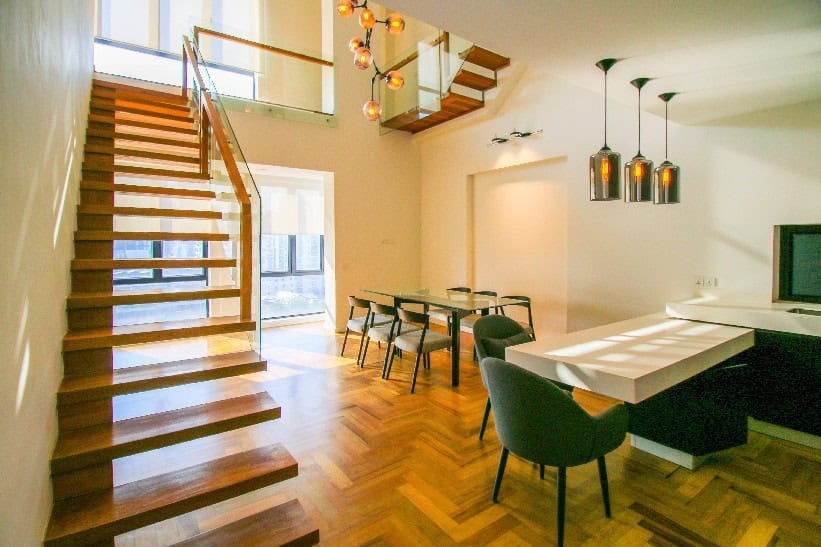 3 bedroom penthouse apartment for rent near Bassac Lane 1