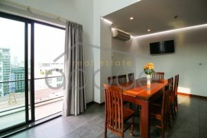 penthouse apartment for rent BKK 1 central Phnom Penh